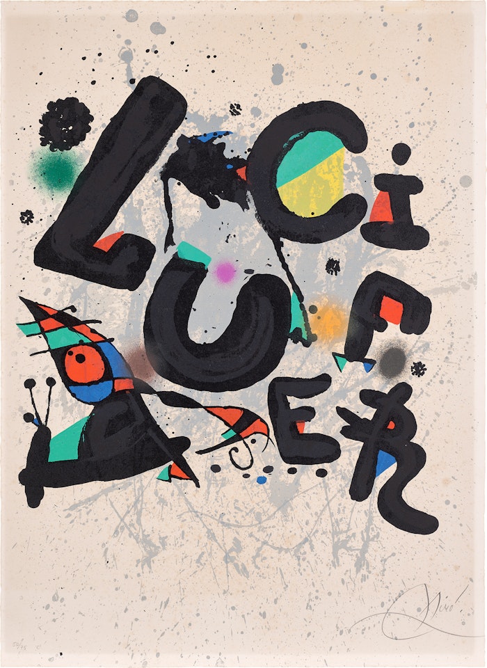 Poster for the Ballet "Lucifer", New York (M. 1050) by Joan Miró