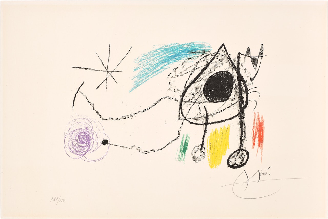 Sobreteixims i escultures (Textiles and Sculptures) (M. 849, see C. Bks. 158) by Joan Miró