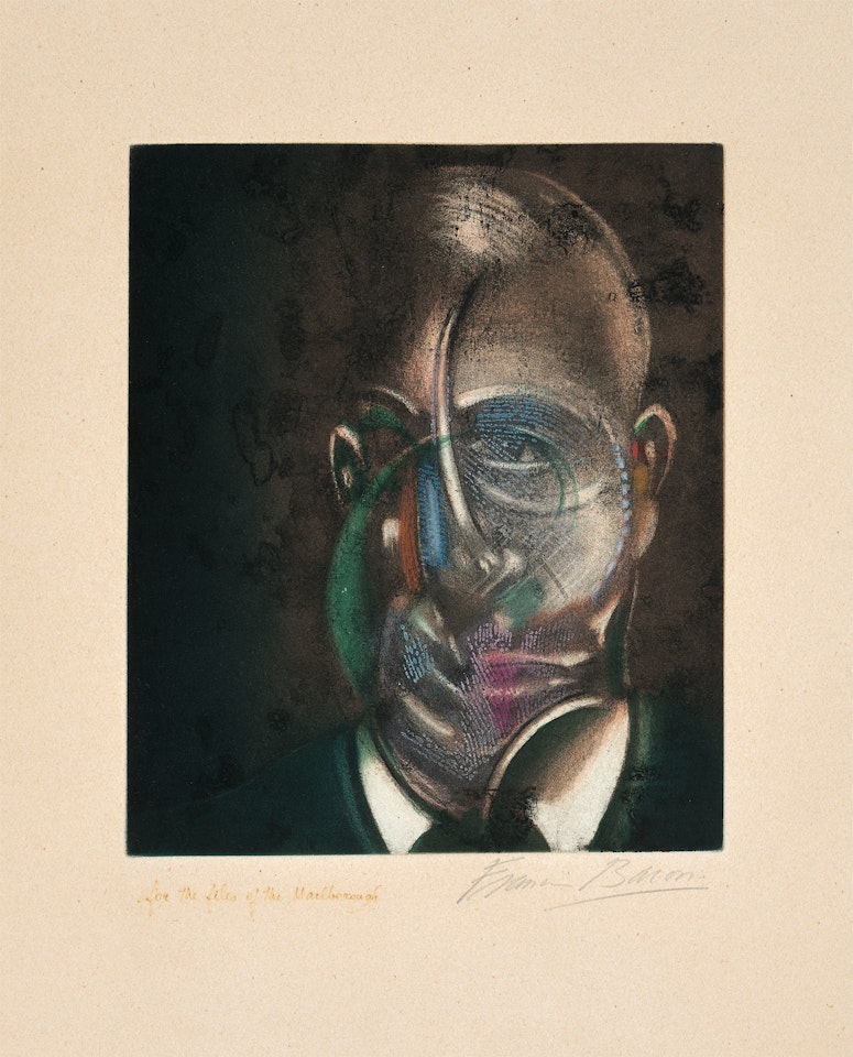 Portrait de Michel Leiris (after, Portrait of Michel Leiris 1976) (S. 2, T. 34) by Francis Bacon