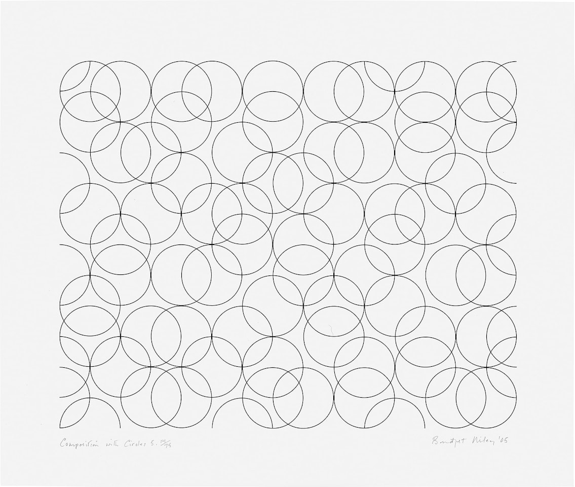 Composition with Circles 5 (S. 63, T & G. 63) by Bridget Riley