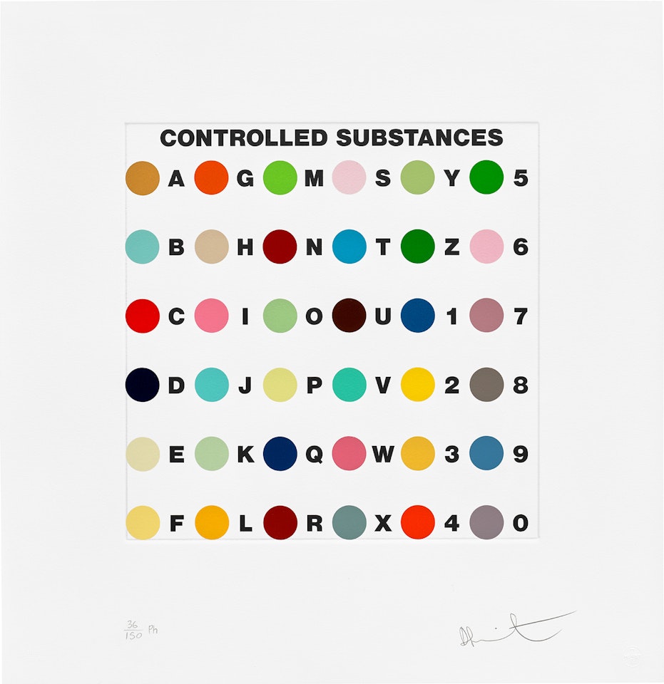 Controlled Substances Key Spot by Damien Hirst