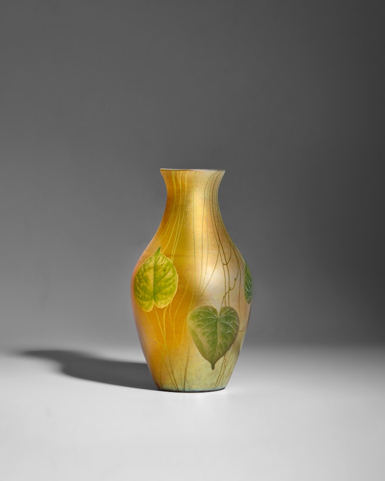 "Leaf and Vine" Cameo Vase by Tiffany Studios