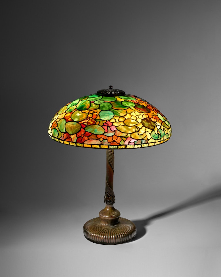 Important "Nasturtium" Table Lamp by Tiffany Studios