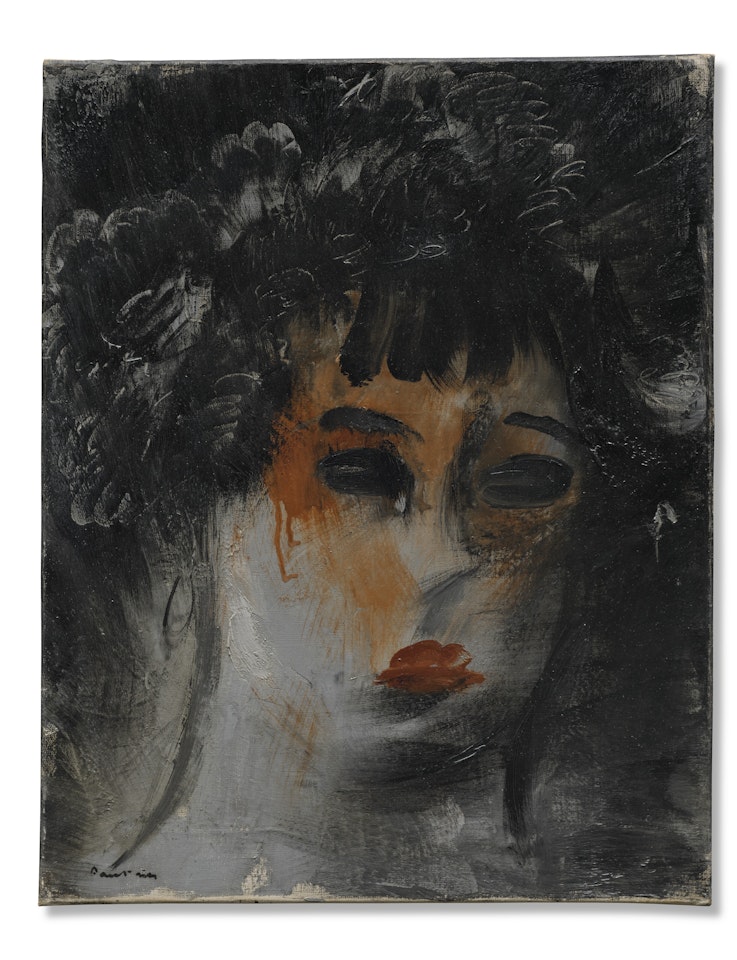 Tête noire by Jean Fautrier