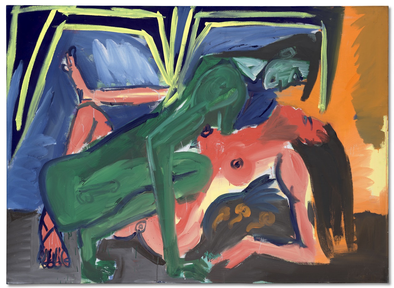 Vampir rot/grün by Rainer Fetting