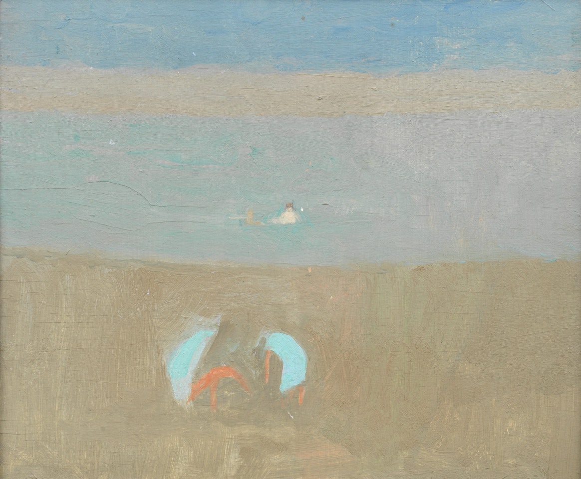 Turkish Beach Scene by Euan Uglow