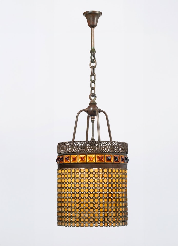 A Rare "Chain Mail" Chandelier by Tiffany Studios