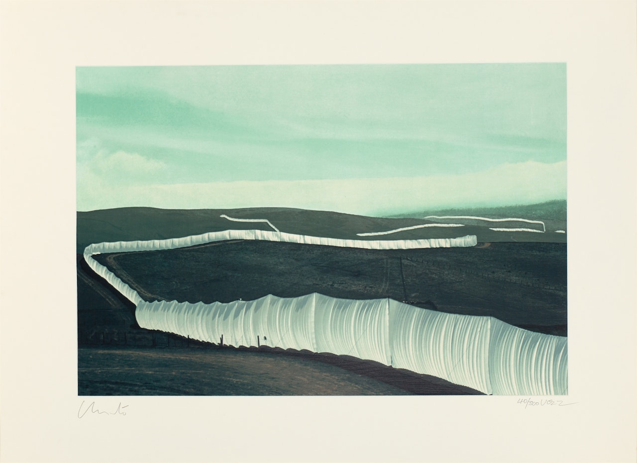 Running Fence, Sonoma and Marin Counties, California by Christo