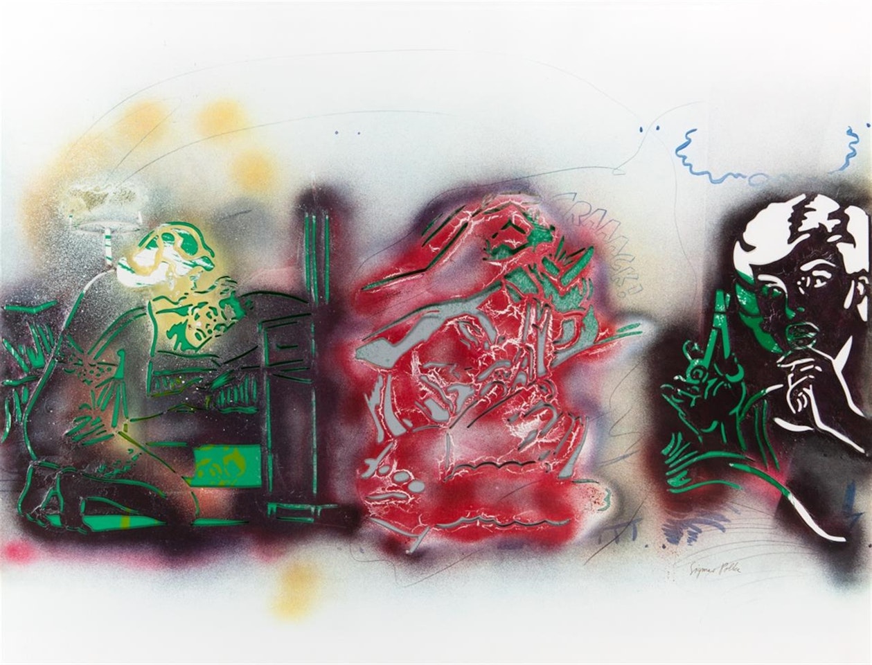 Samson und Delilah (from: Kinderstern) by Sigmar Polke