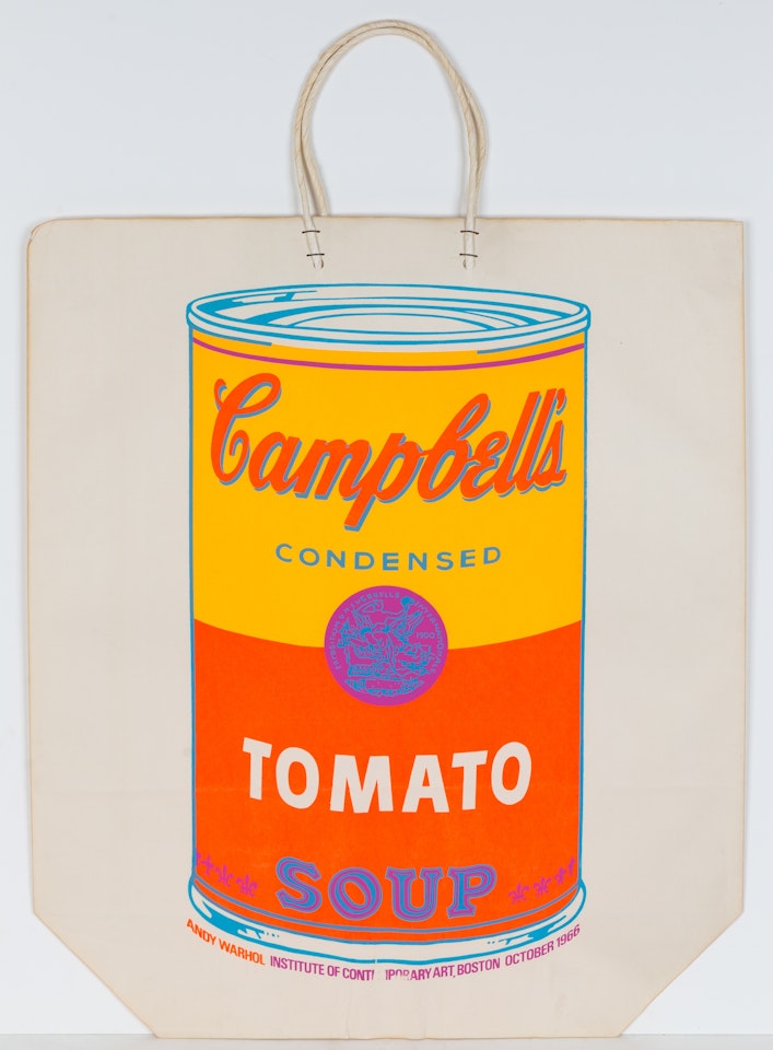 Campbell`s Soup Can on Shopping Bag by Andy Warhol