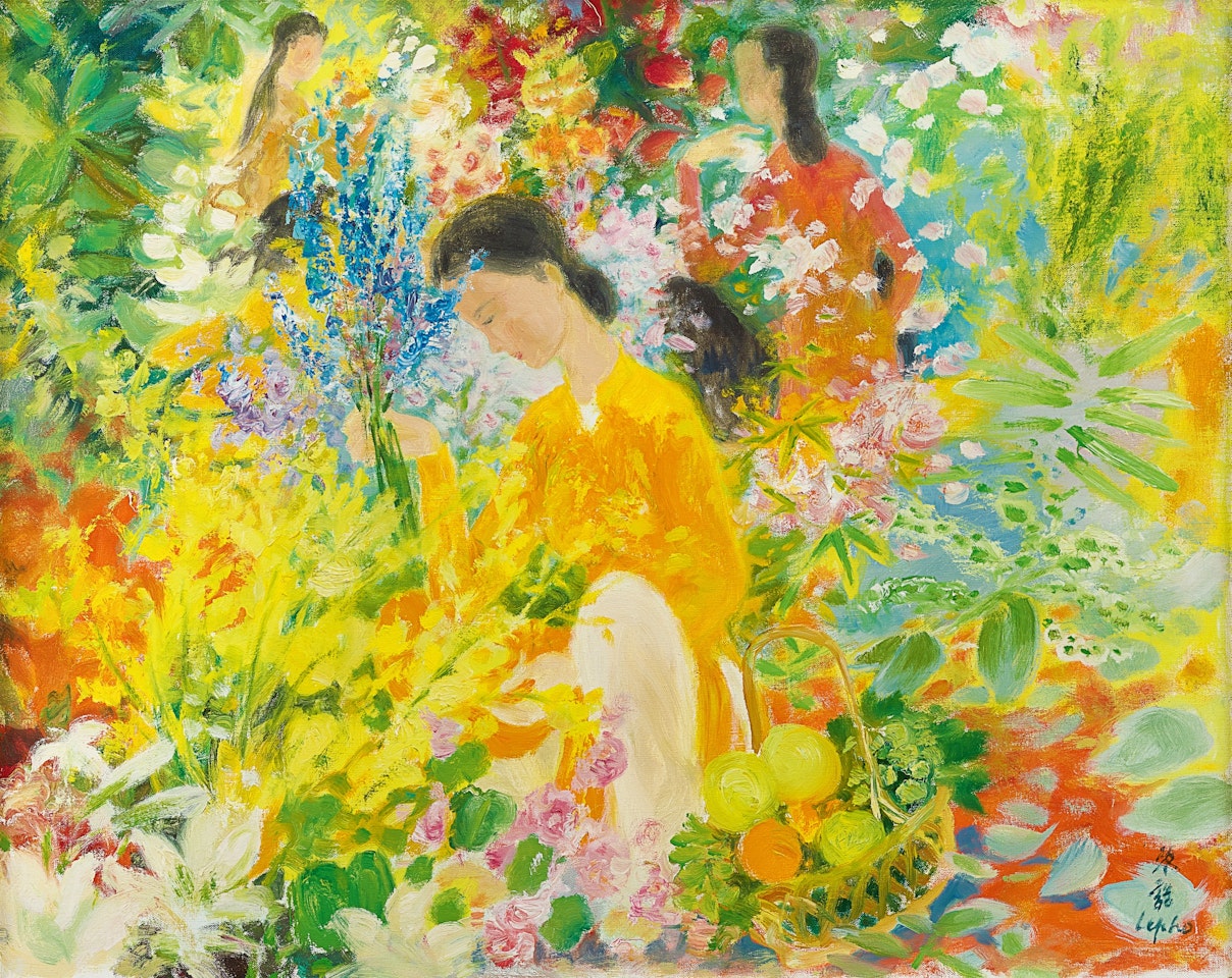 Marché aux fleurs by Le Pho