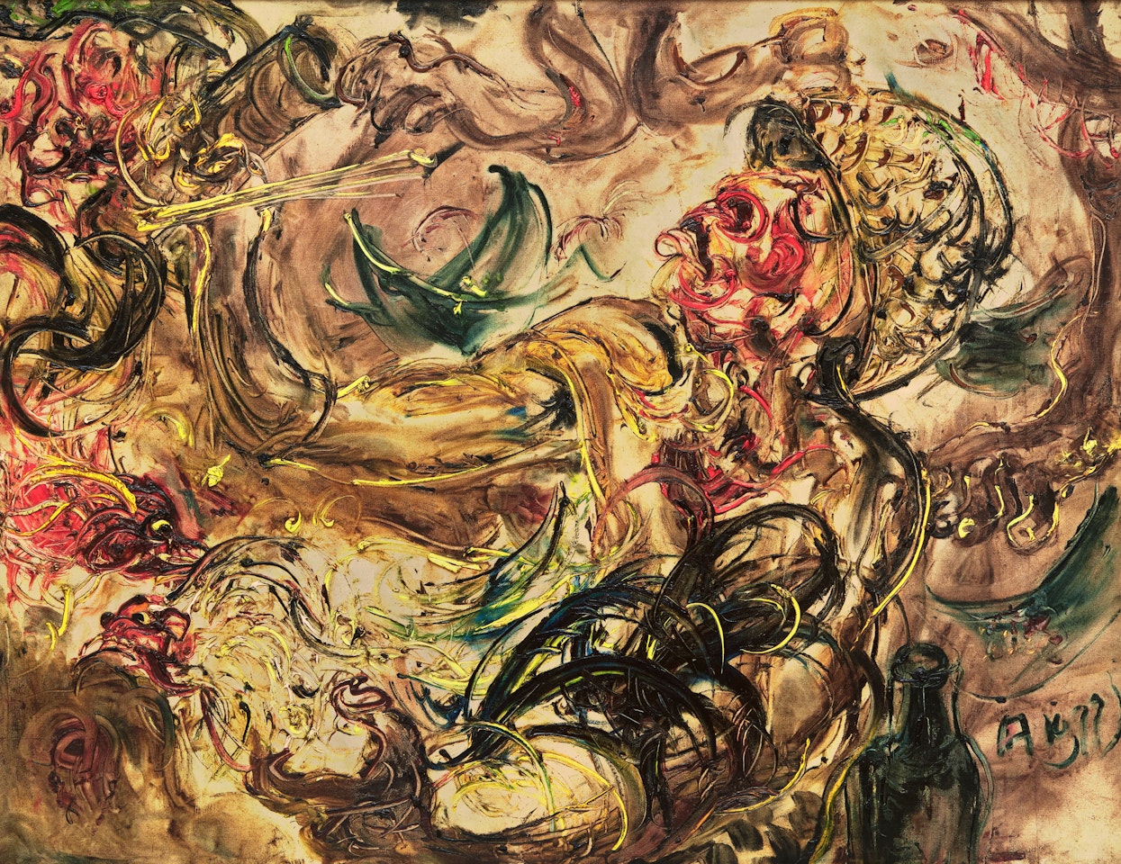 Drinking Tuak by Affandi