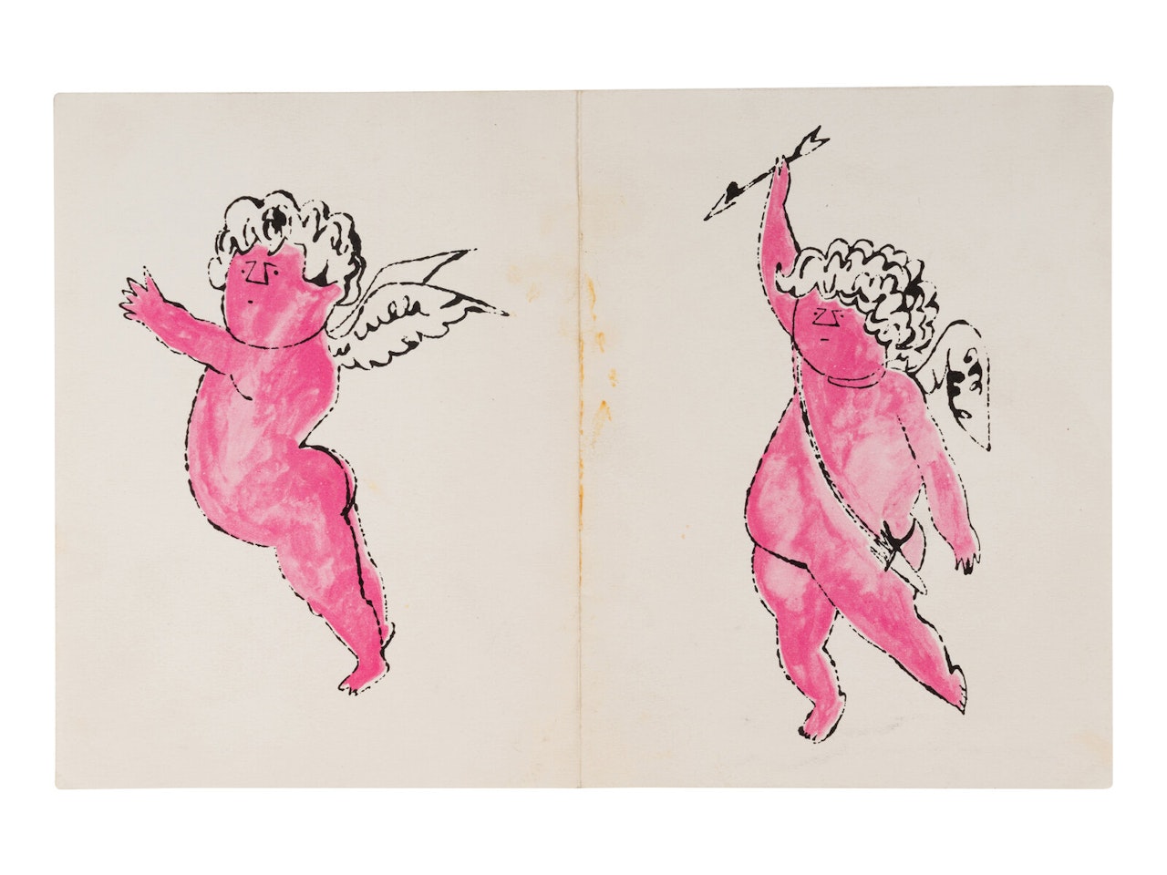 Cherubs (Christmas Card for MoMA) by Andy Warhol