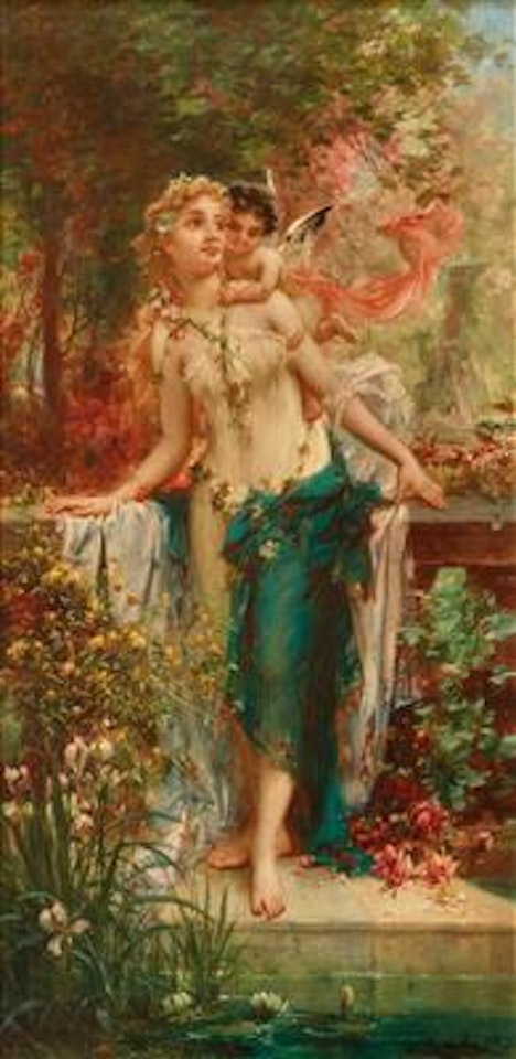 A tender momen by Hans Zatzka