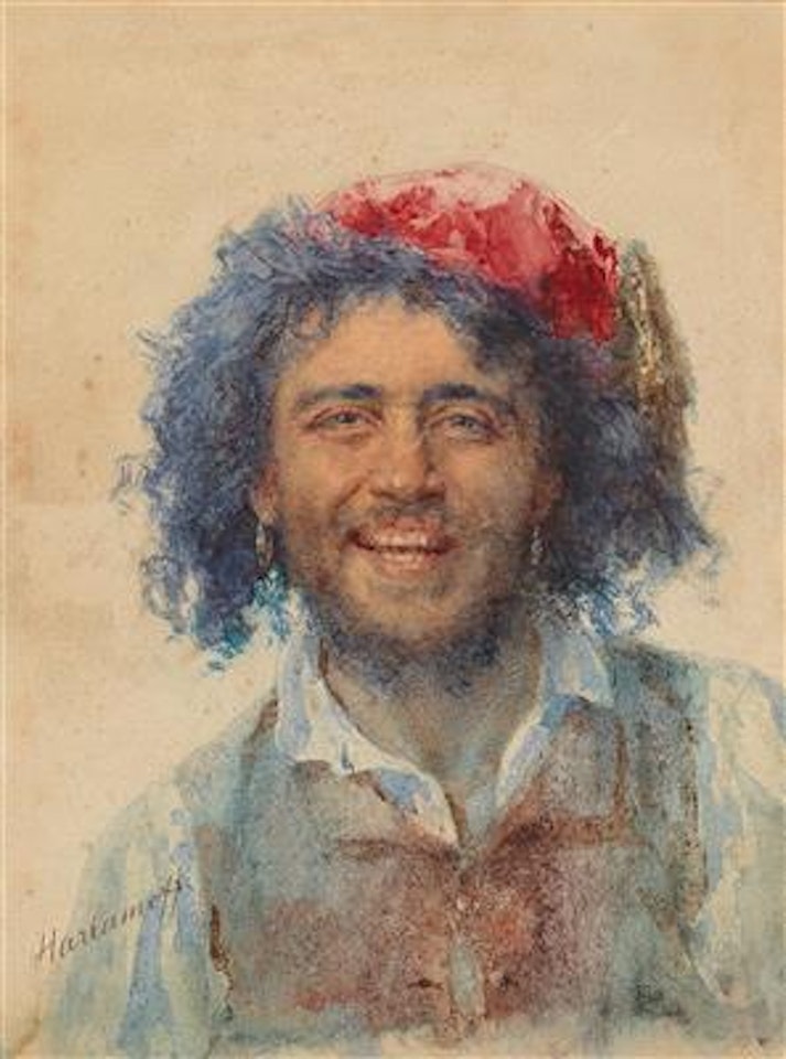 Self-portrait as gypsy baron by Alexei Harlamoff