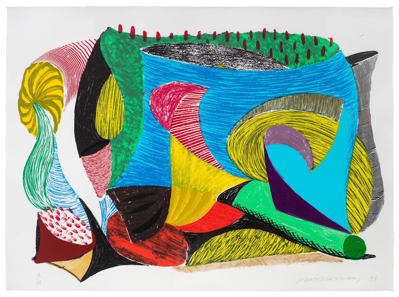 Above and Beyond, from Some More New Prints (M.C.A. Tokyo 339) by David Hockney