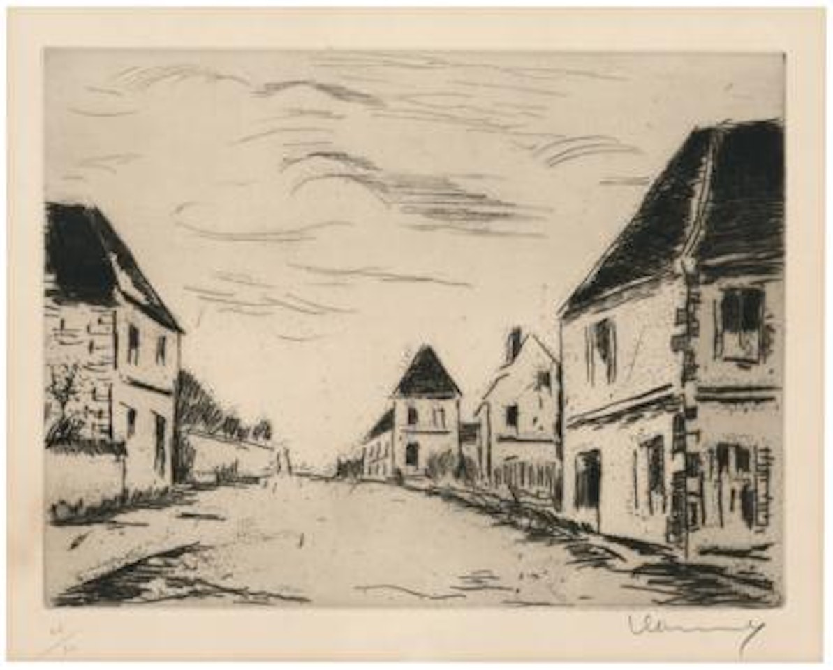 „Le Village le Moutiers-les-Perches“ by Maurice de Vlaminck
