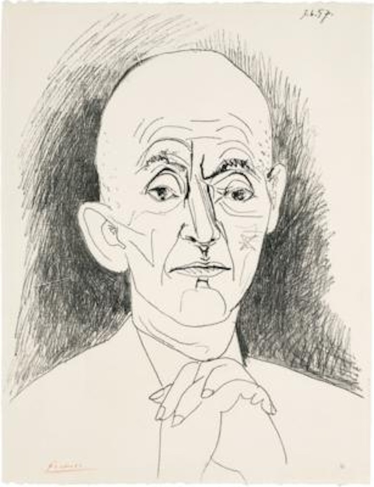 „Portrait de D. H. Kahnweiler, III“ by Pablo Picasso