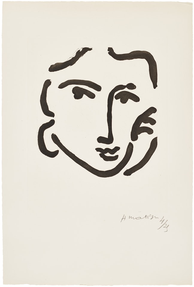 Nadia au regard sérieux by Henri Matisse