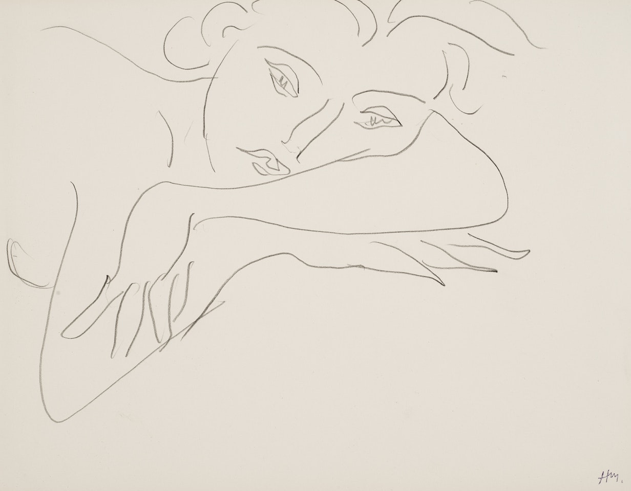 Femme, tête dans les bras (Lydia Delectorskaya) by Henri Matisse