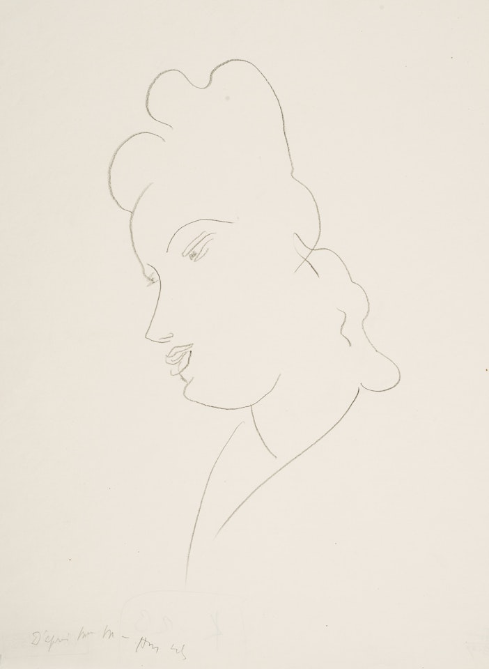 Portrait de femme (Marguerite Maeght) by Henri Matisse