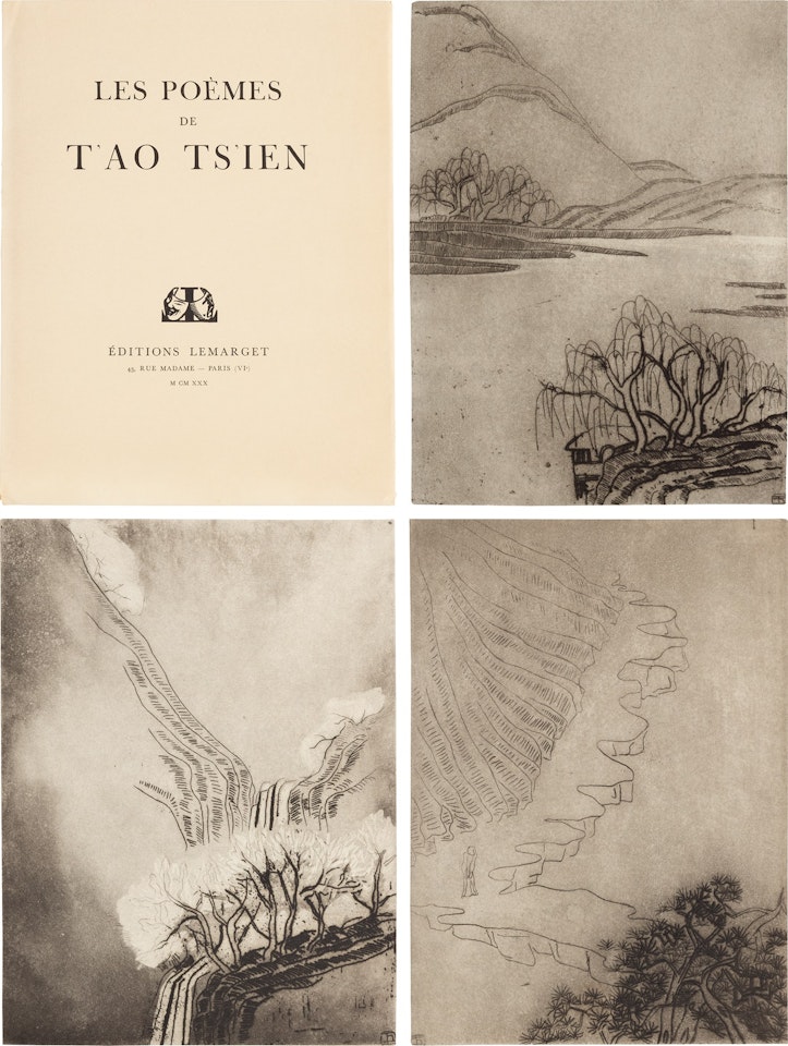 Illustrations for Les Poèmes de T"ao Tsien by Sanyu