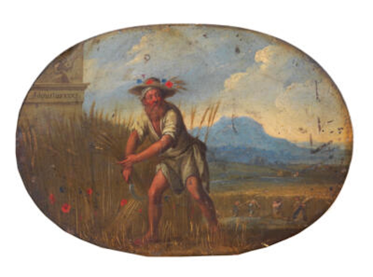 Allegory of the month of August by Roman School