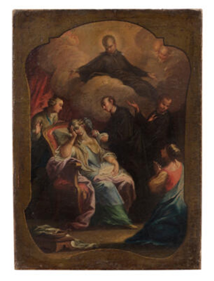 A blessing by Roman School