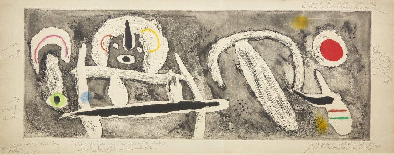 Grand Vent (color proof) by Joan Miró