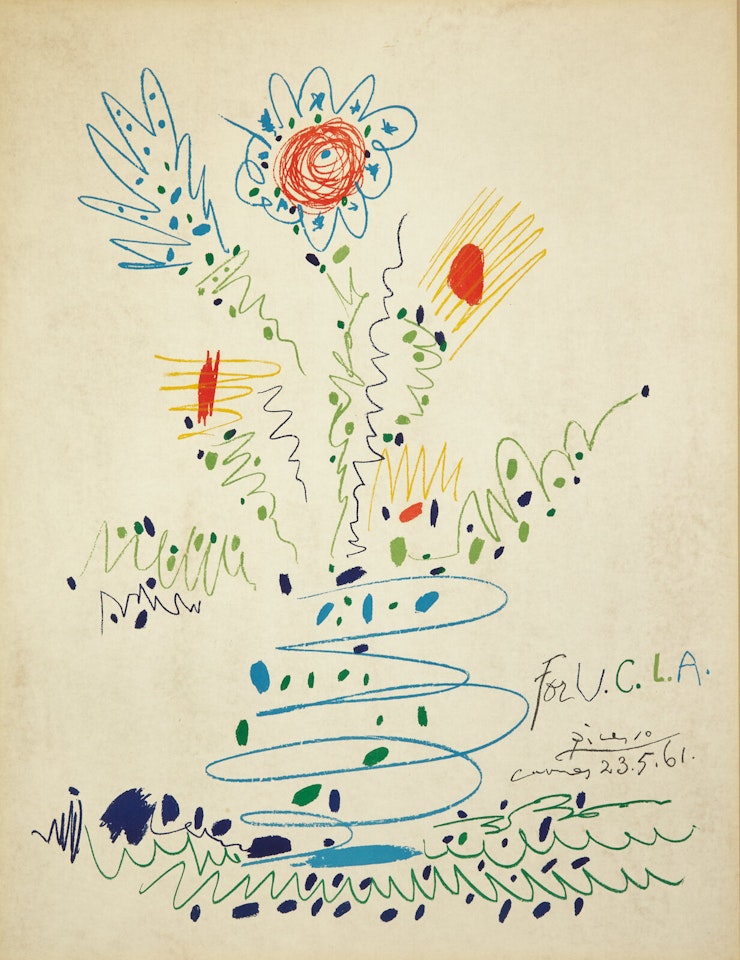 Fleurs (for U.C.L.A.) by Pablo Picasso