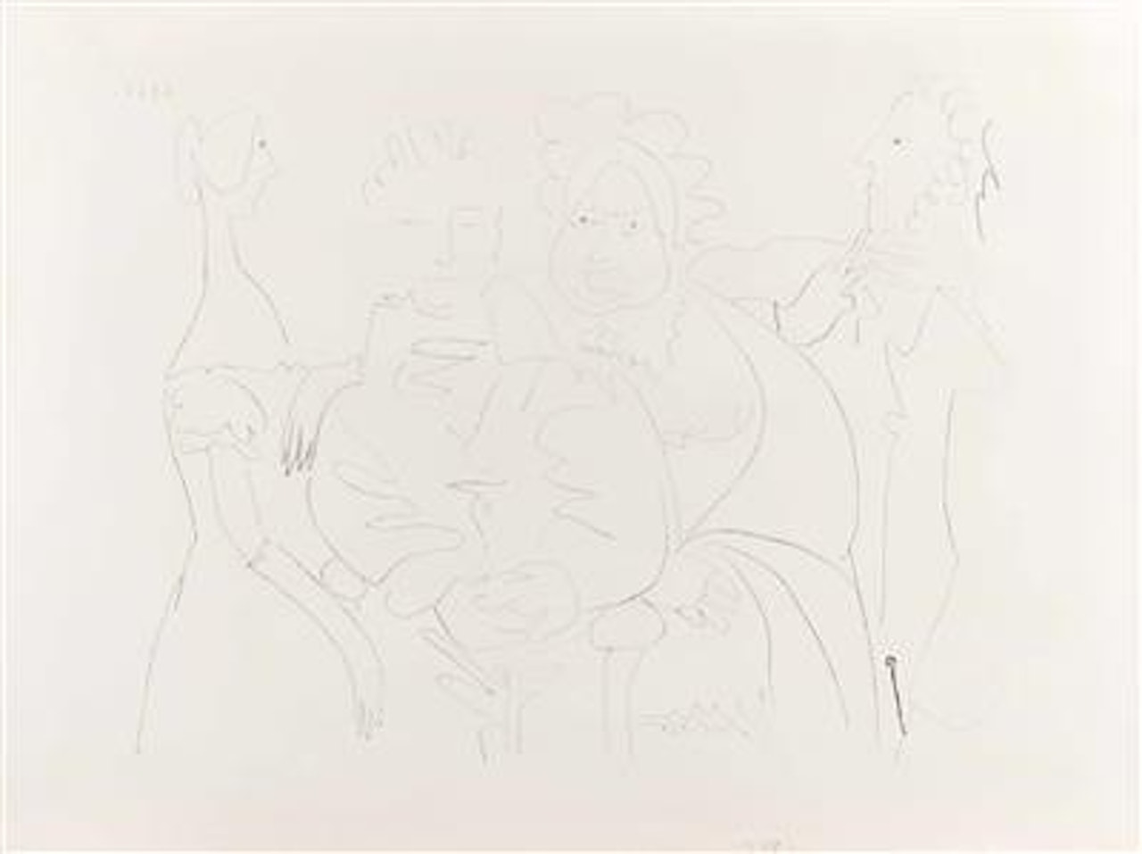 Portrait de Famille, Quatre Personnages by Pablo Picasso