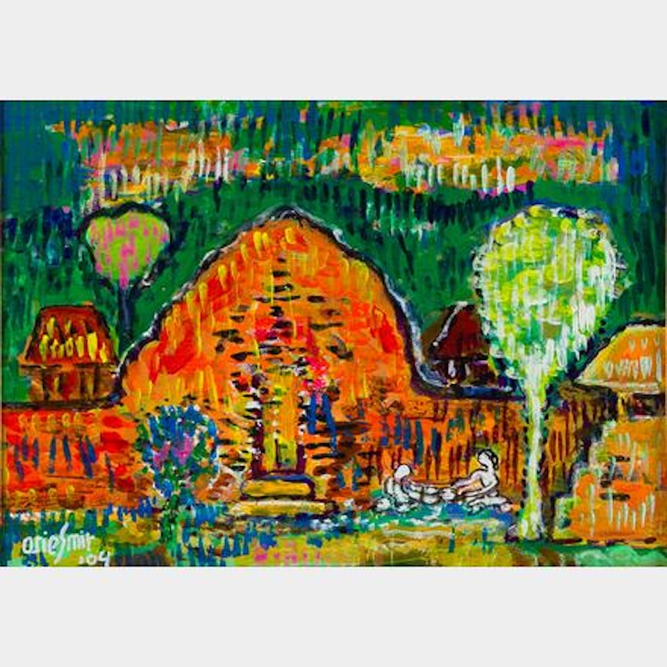 In The Village Temple by Arie Smit