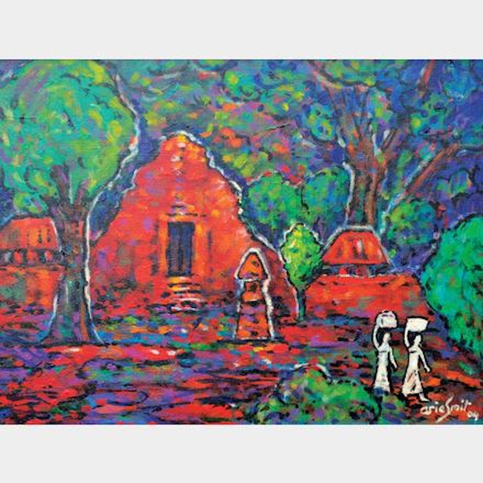 Temple in a Village by Arie Smit