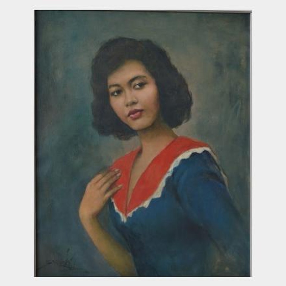 The Model"s Face by Raden Basoeki Abdullah