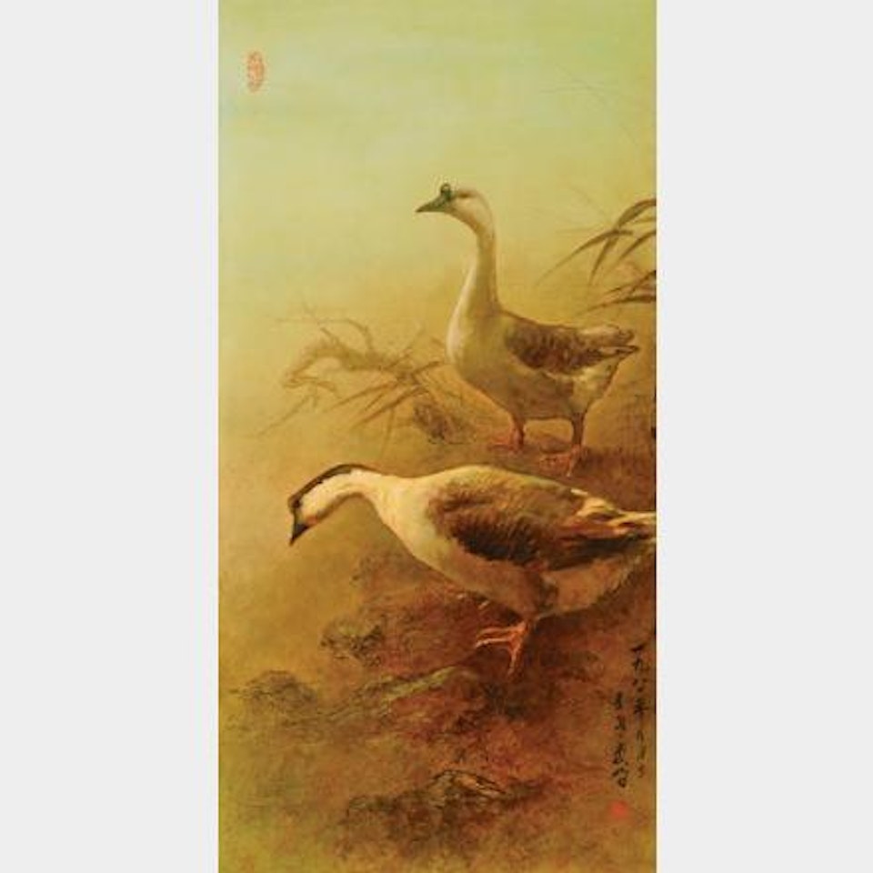 Twin Geese by Lee Man Fong