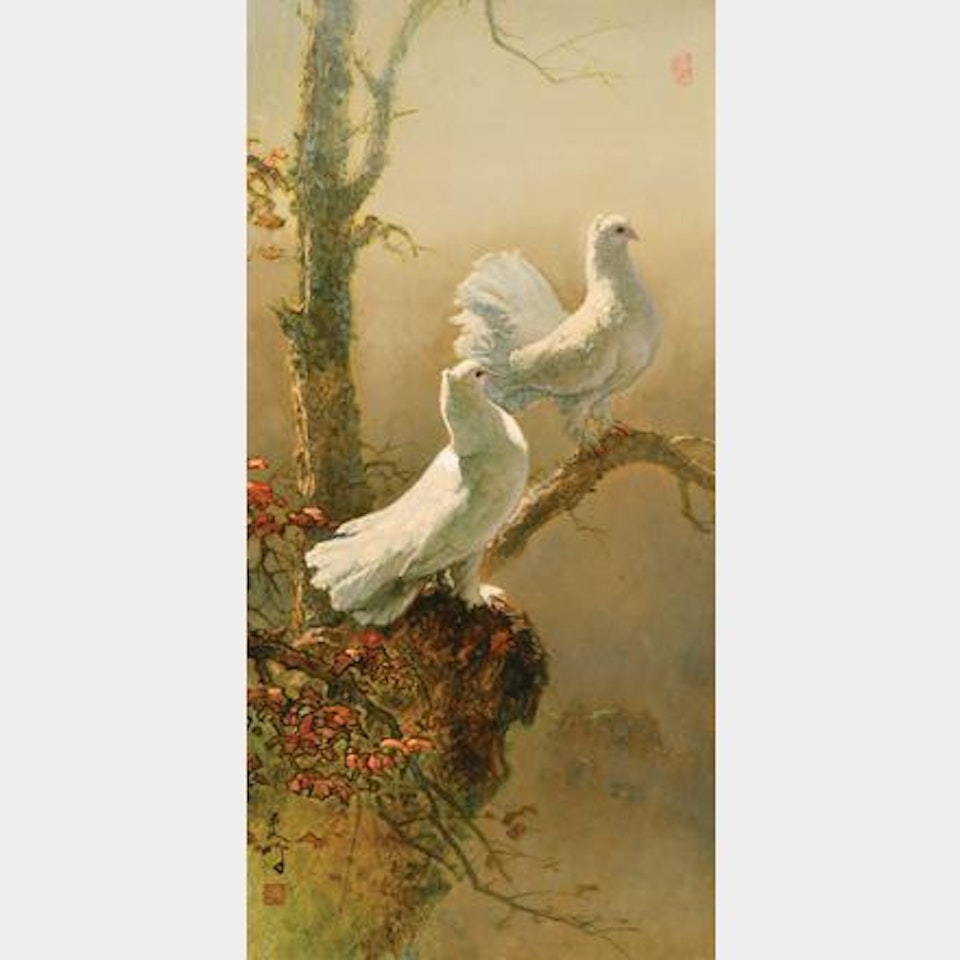Couple of Doves by Lee Man Fong