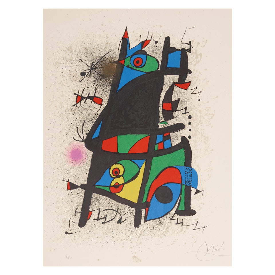 La Gestation des Couleurs (Mourlot 892) by Joan Miró