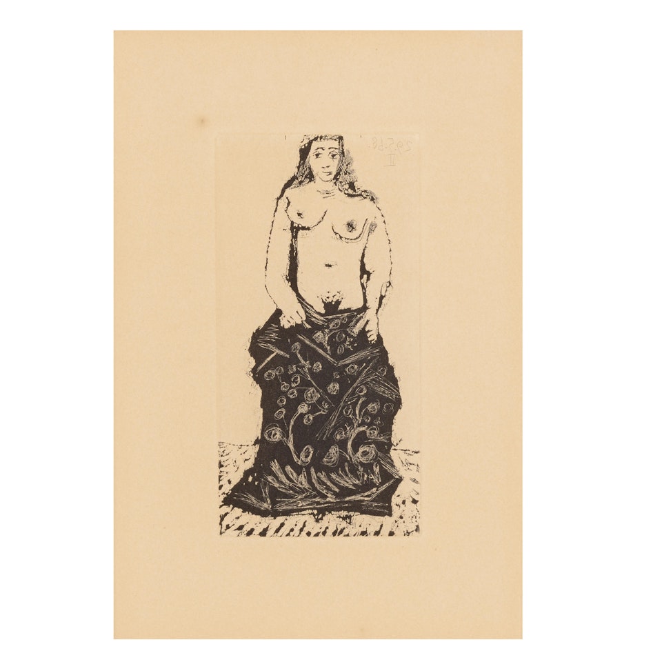 Standing Nude, from La Célestine by Fernando de Rojas (Bloch 1605, Cramer bk. 149) by Pablo Picasso