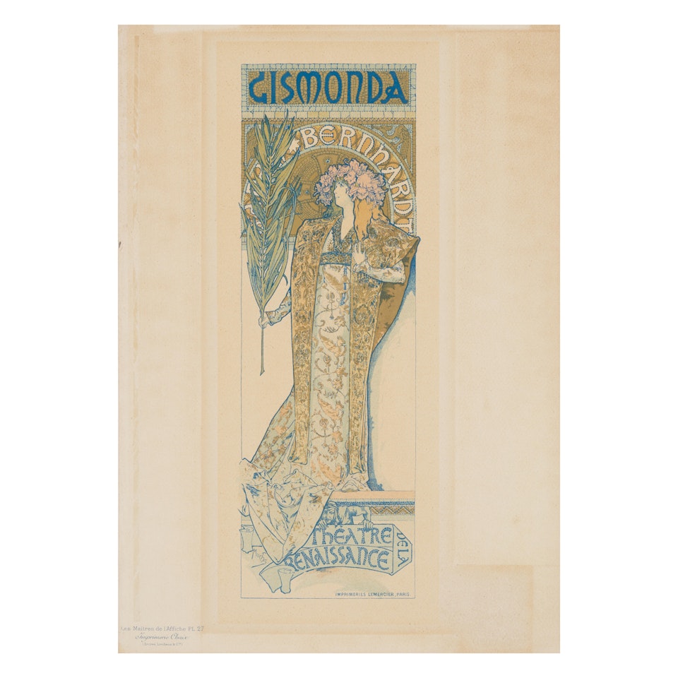 Gismonda, pl. 27, from Les Maîtres de l"Affiche by Alphonse Mucha