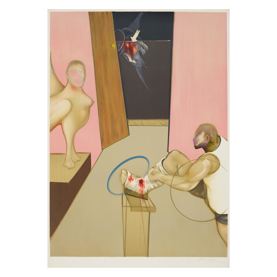 Oedipus and The Sphinx, After Ingres (Sabatier 18) by Francis Bacon