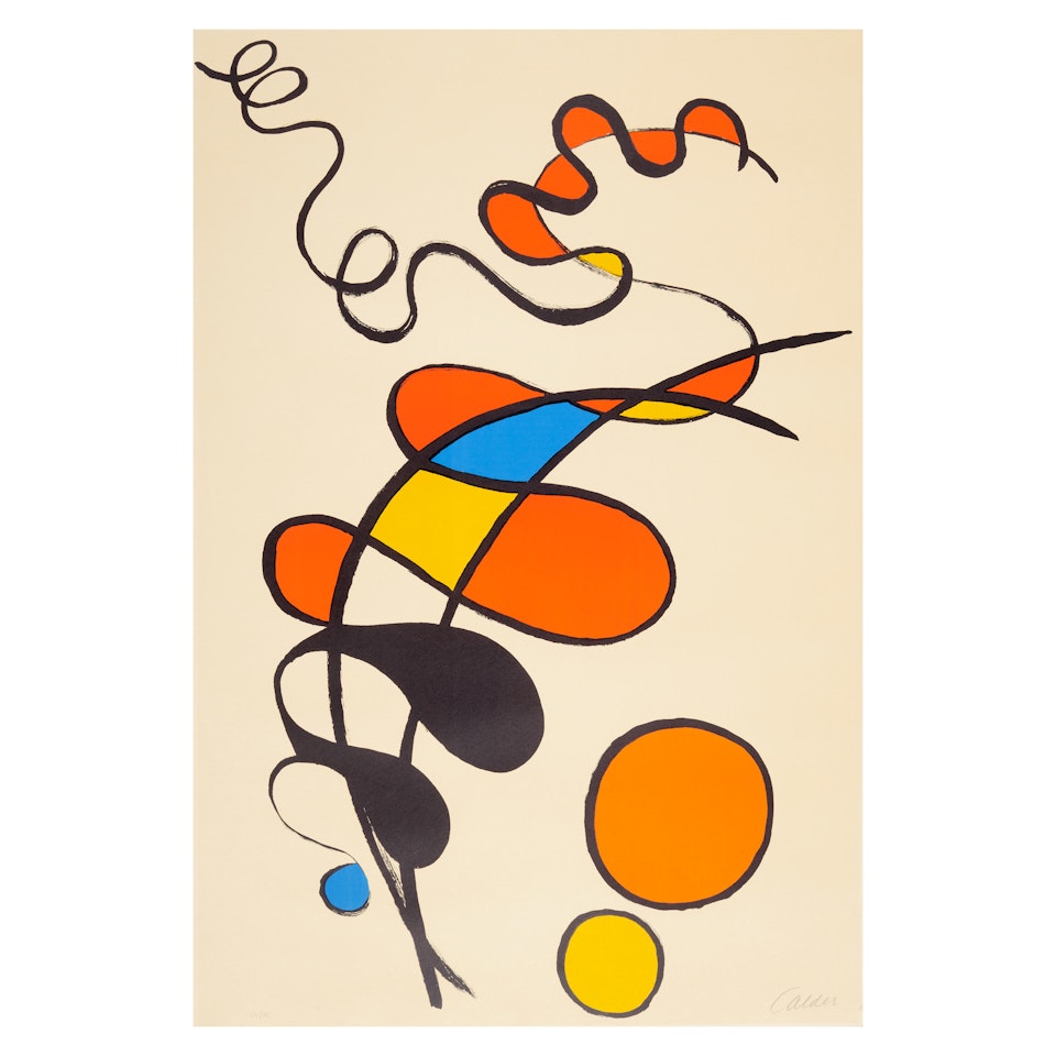 Boule Jaune, Boule Orange by Alexander Calder