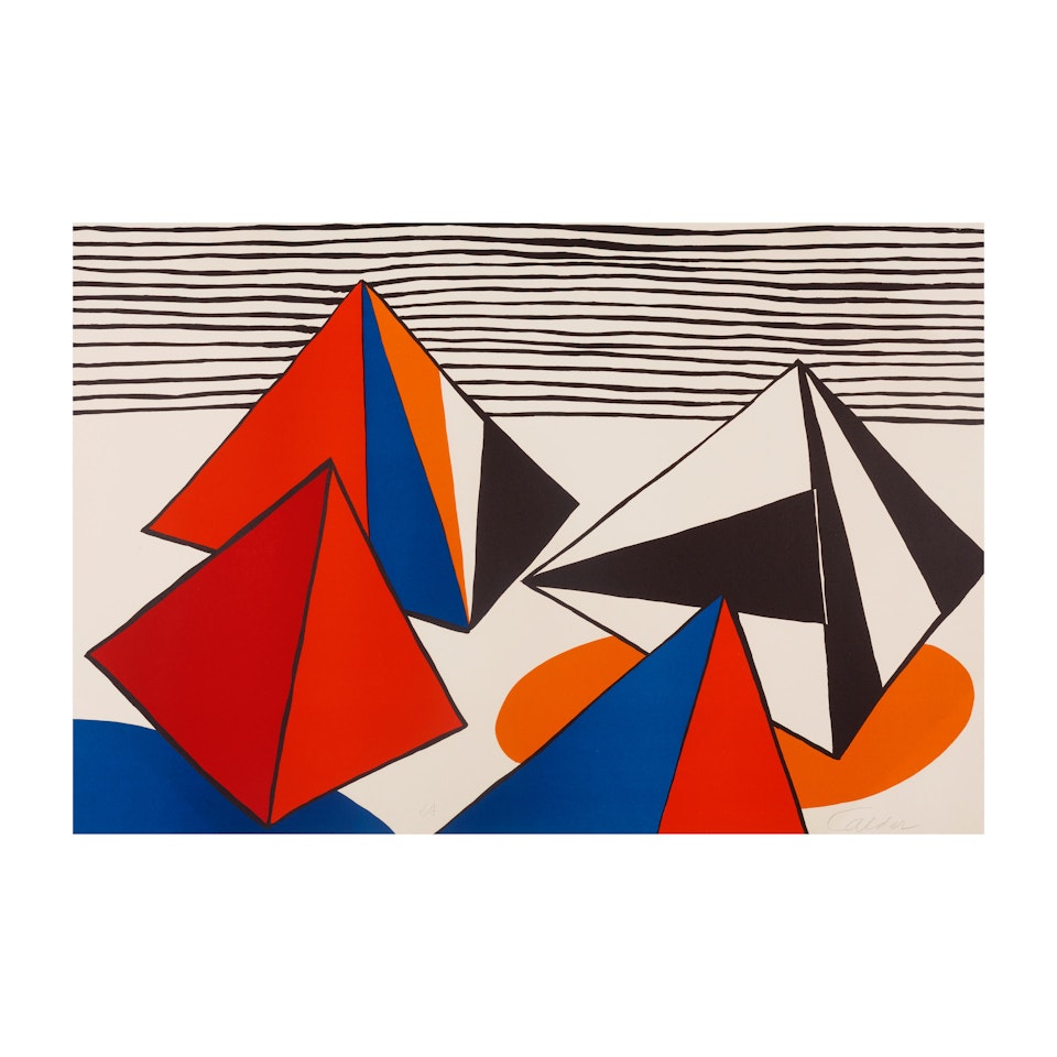 Les Pyramides Grandes by Alexander Calder