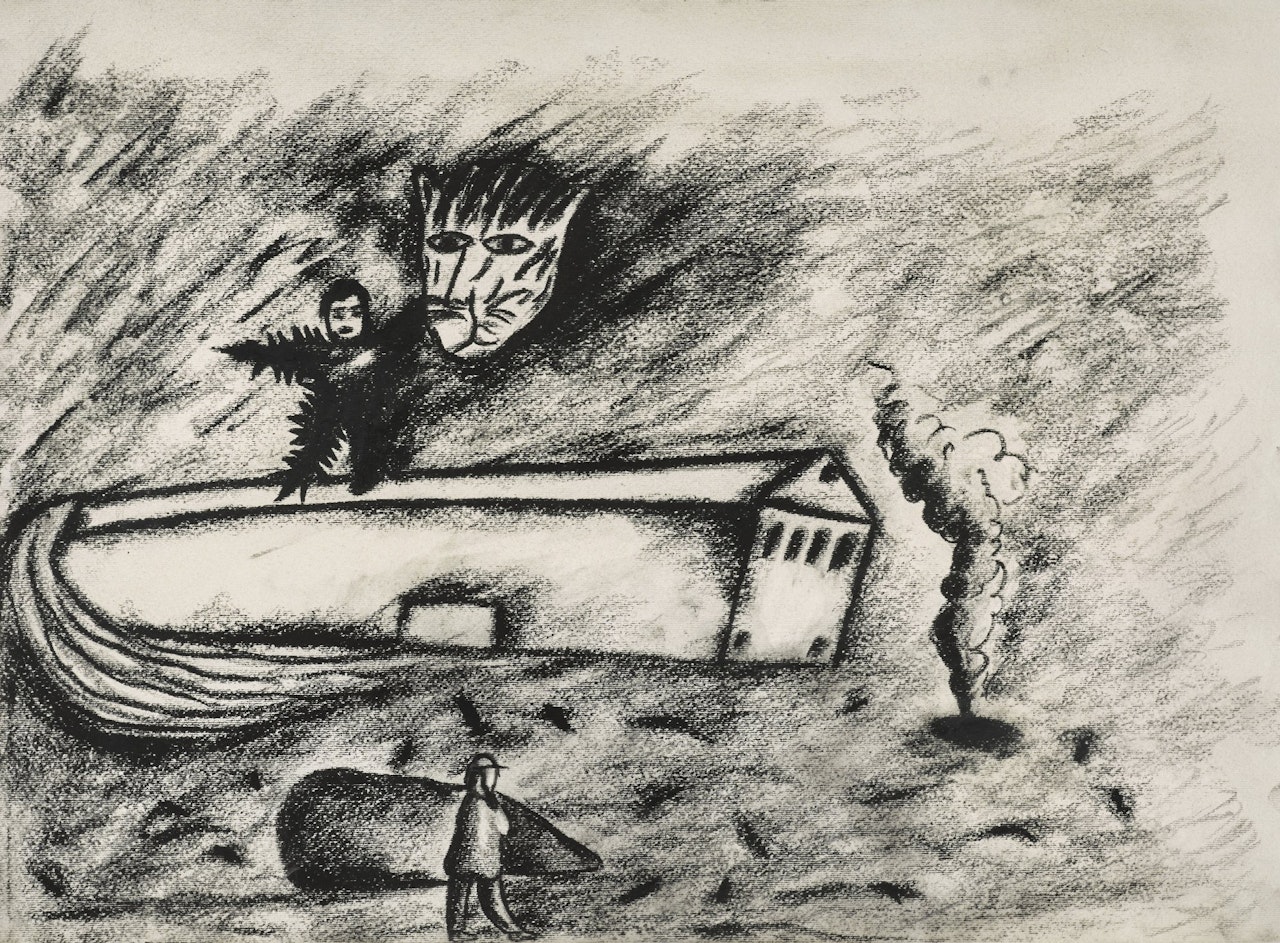 Le Case Hanno Paura by Enzo Cucchi