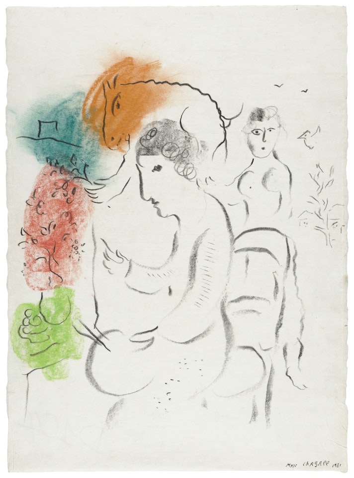 Vision du peintre en quatre couleurs by Marc Chagall