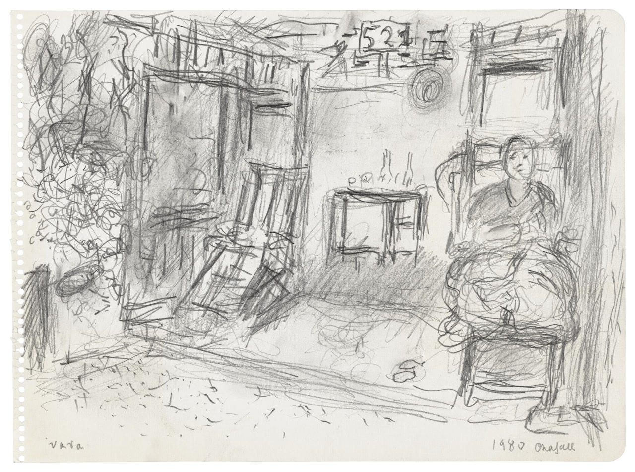 Vava dans l"atelier by Marc Chagall