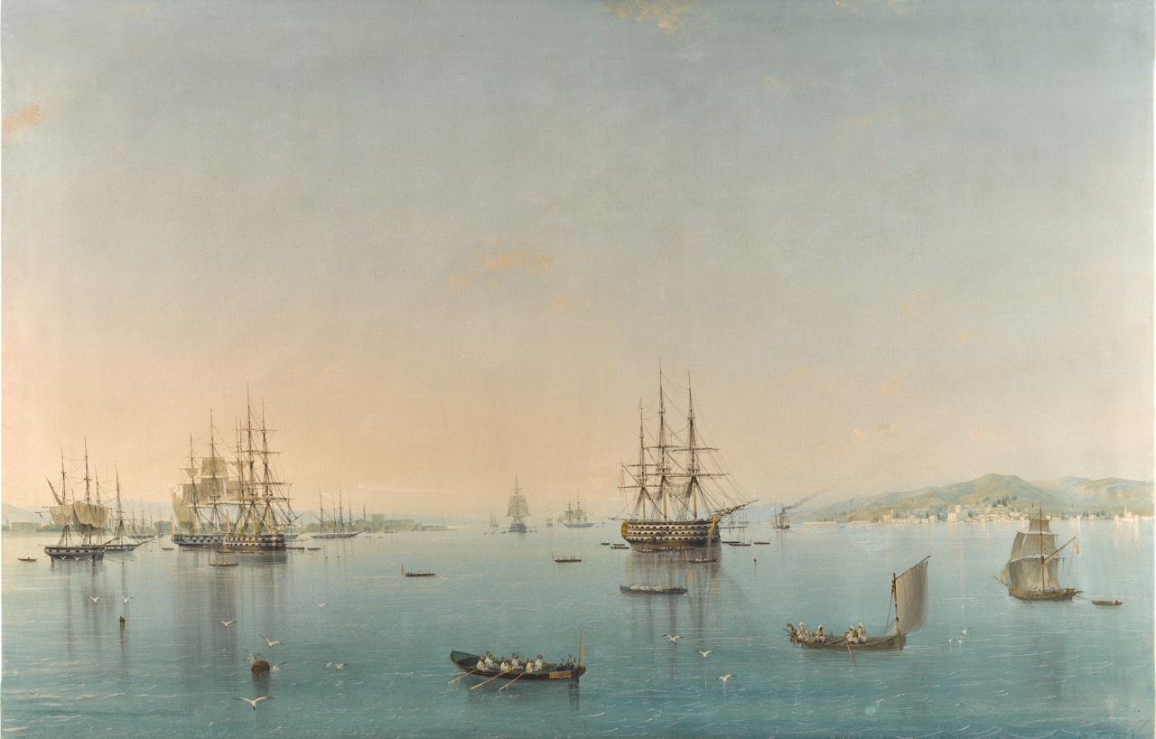 A view of the Dardanelles by Carlo Bossoli