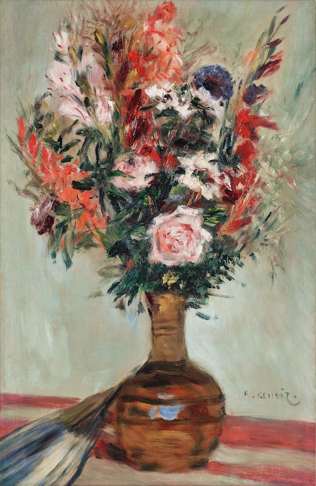 Bouquet de fleurs à l"éventail by Pierre-Auguste Renoir