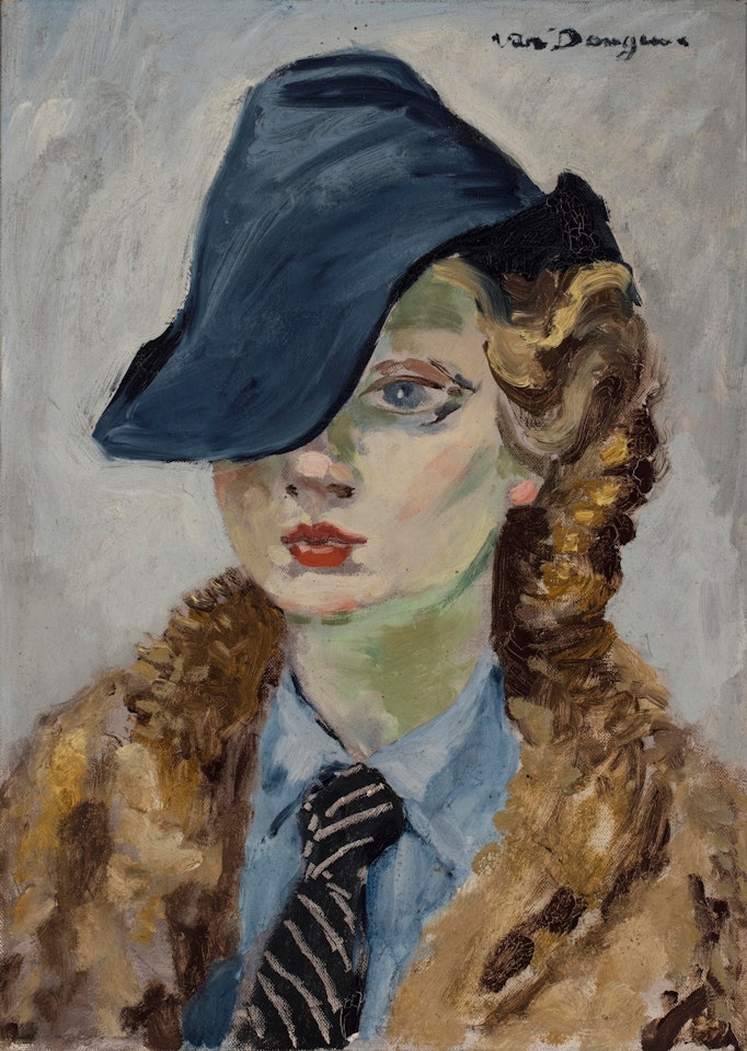 La Femme au chapeau bleu by Kees van Dongen