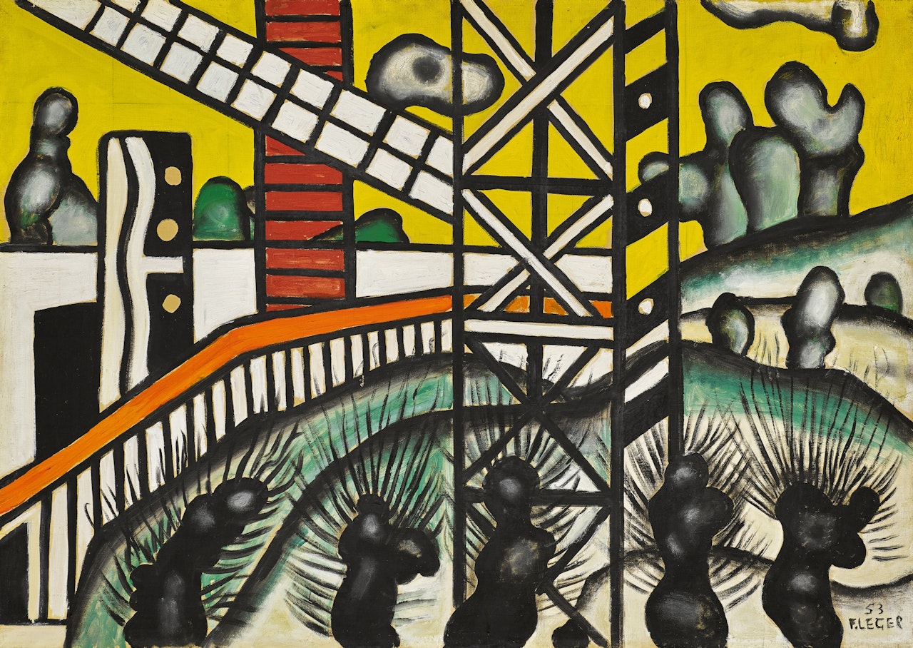 Paysage d"hiver by Fernand Leger
