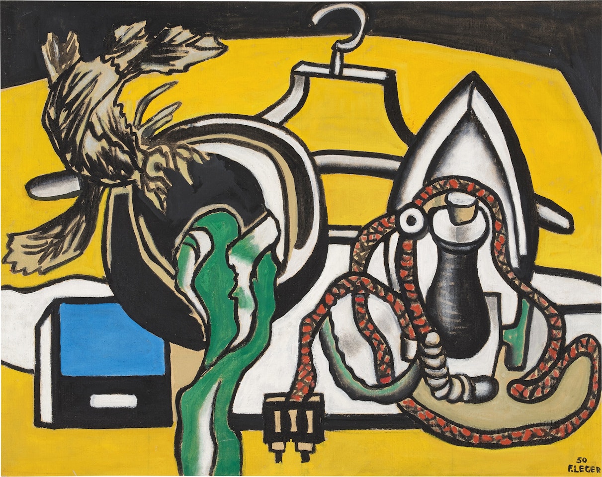 Le chapeau vert et le fer à repasser by Fernand Leger